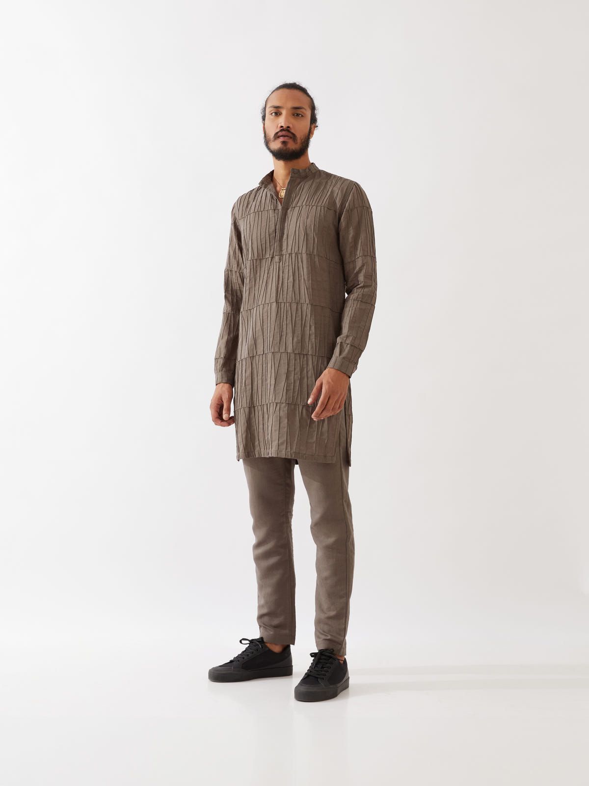 MATEO KURTA SET - GREY - image 3