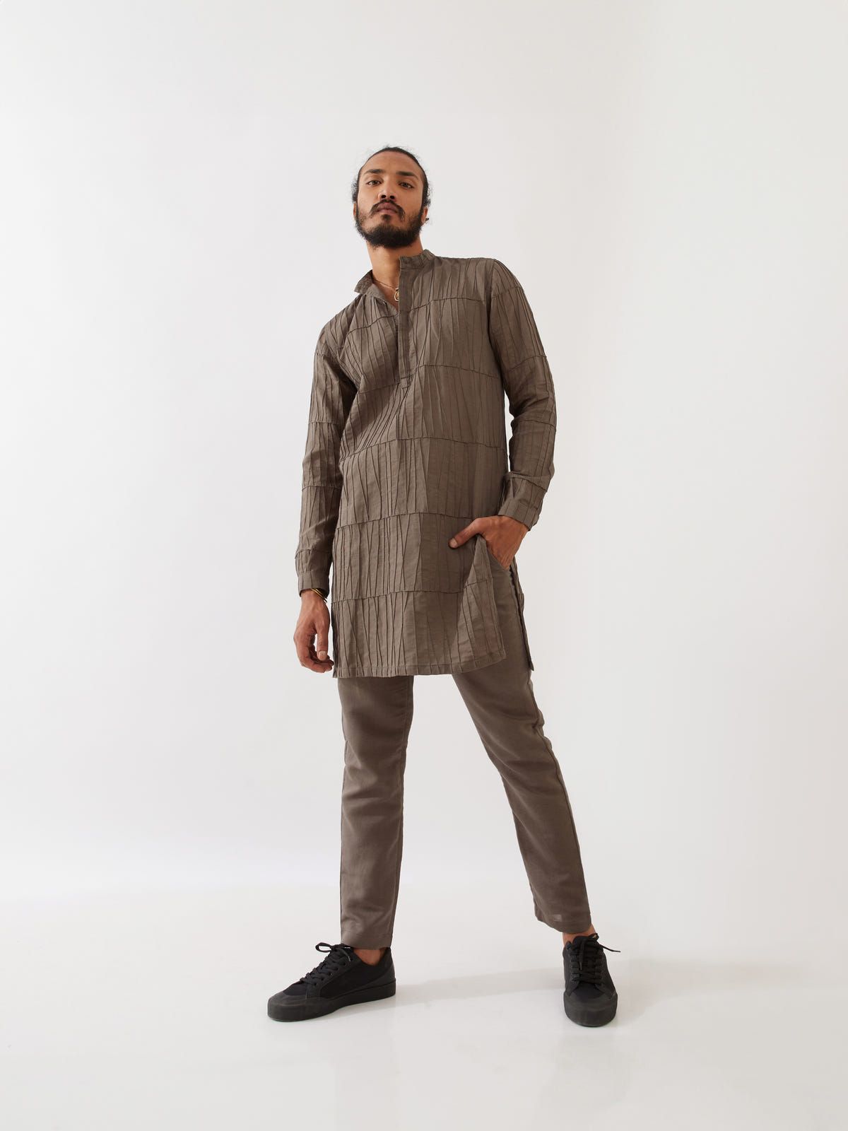 MATEO KURTA SET - GREY - image 5