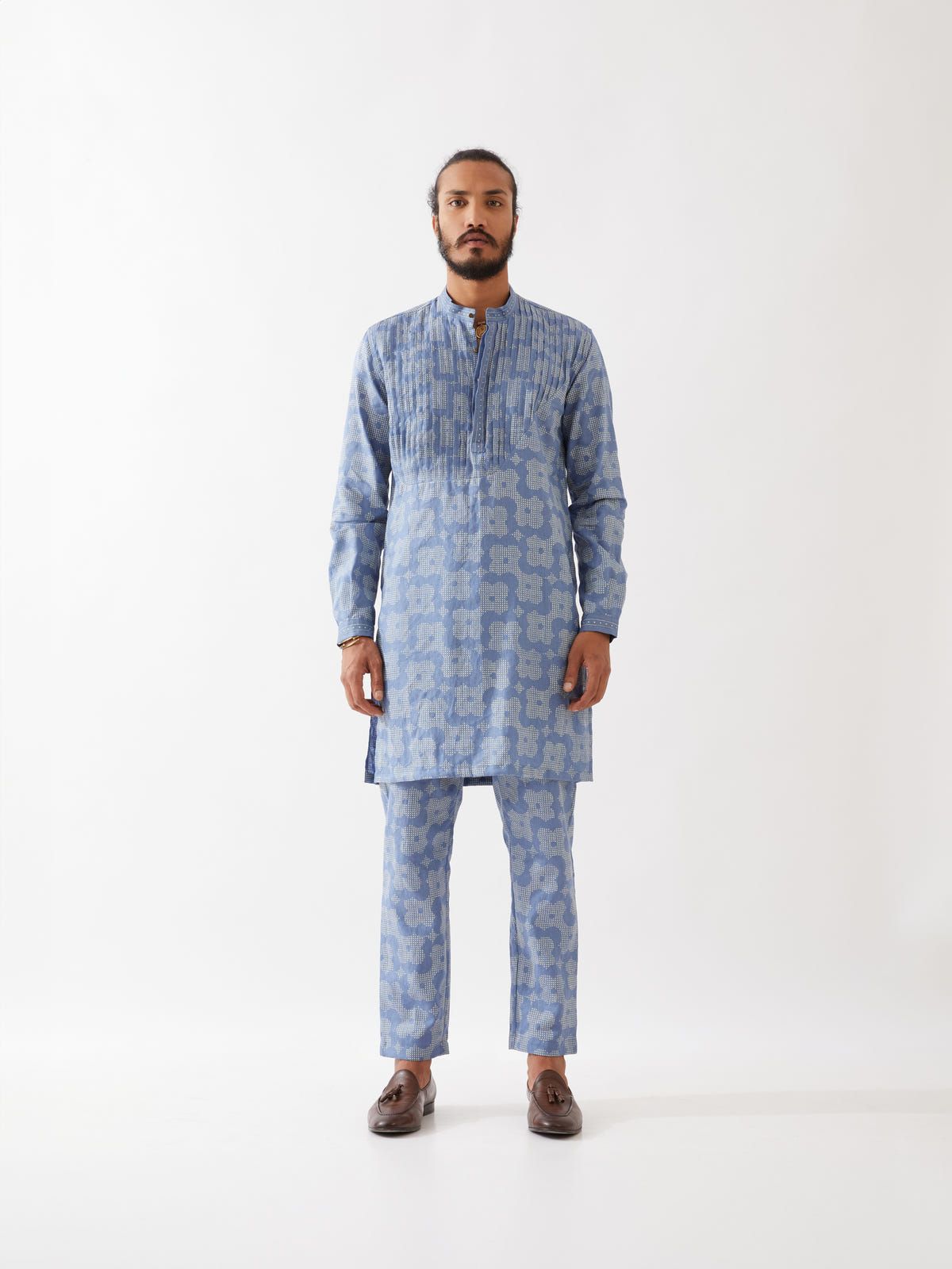 ACE FLORA KURTA SET - BLUE - image 2