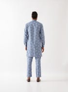 ACE FLORA KURTA SET - BLUE view 4
