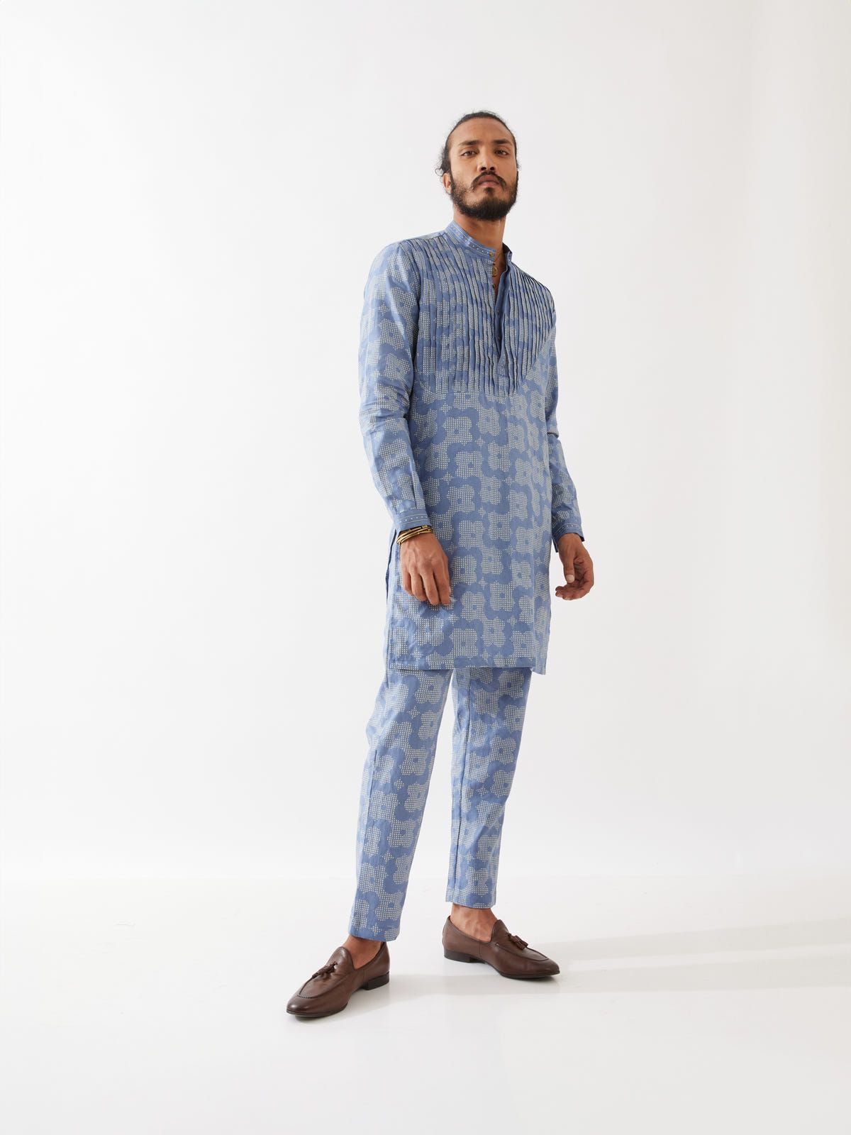 ACE FLORA KURTA SET - BLUE - image 5