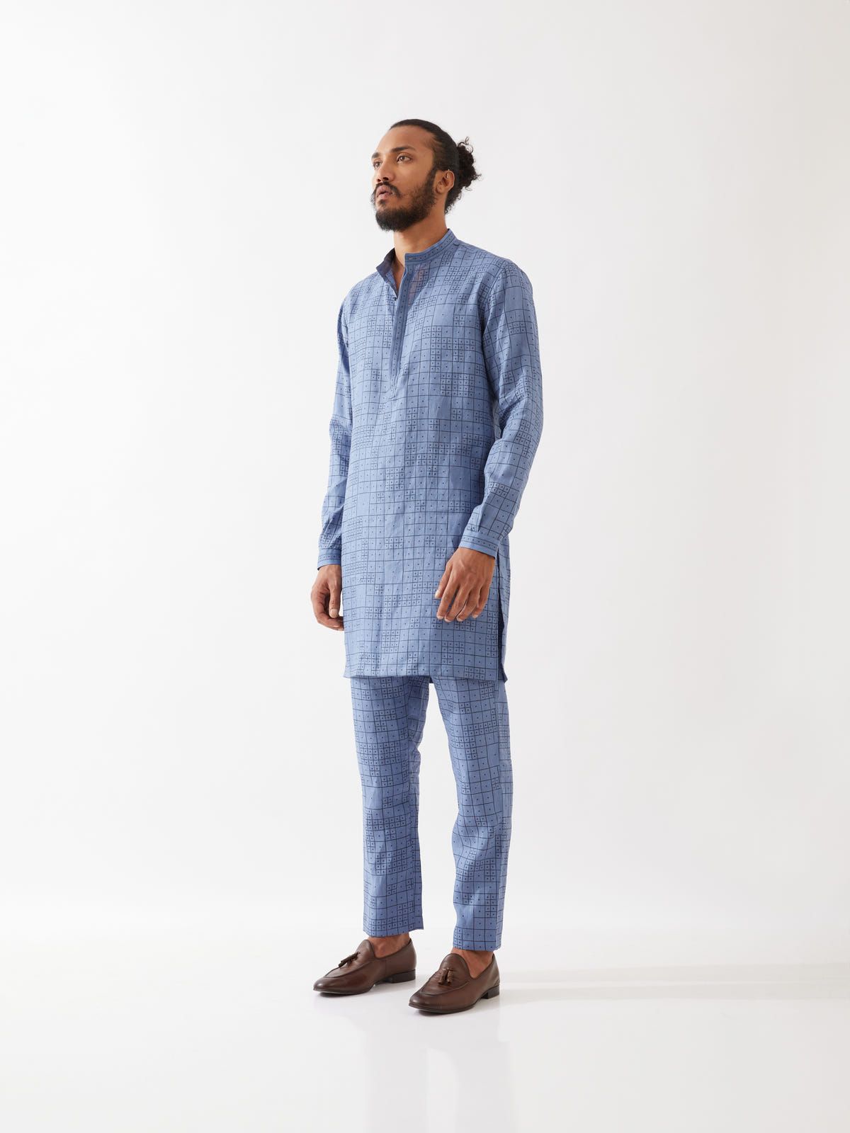 ACE FLORA KURTA SET - BLUE - image 6