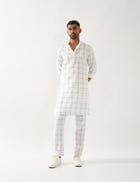 KENT REGAL KURTA - WHITE view 6