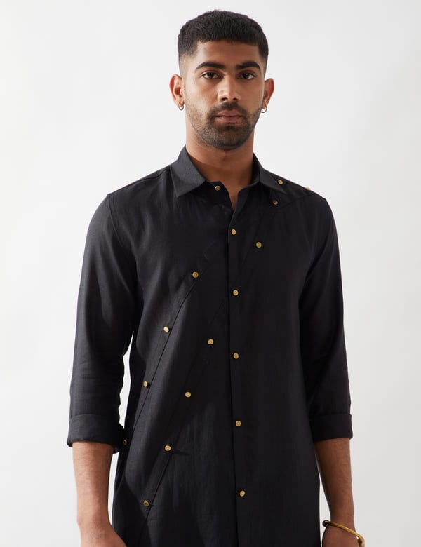 SON OF A NOBLE - SNOB — HARISON KURTA - BLACK