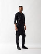 HARISON KURTA - BLACK view 3