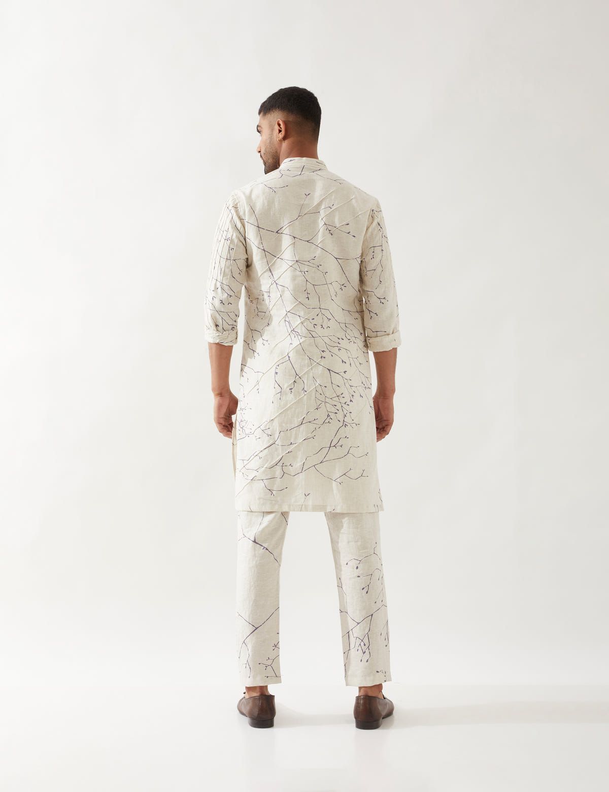 AUSTIN BRANCH KURTA SET - IVORY - image 3