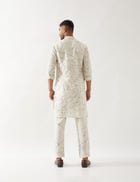 AUSTIN BRANCH KURTA SET - IVORY view 3