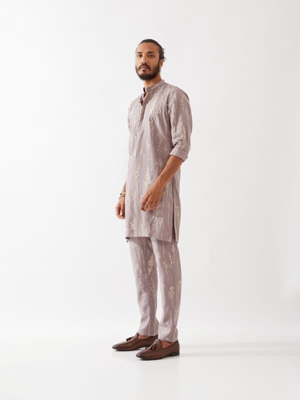 SON OF A NOBLE - SNOB — DECLAN BOTANICA KURTA SET - PURPLE