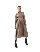 QUINN DRESS - TAUPE view 4
