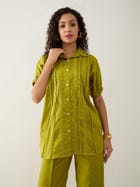 DEMURE SHIRT - LEAF view 2