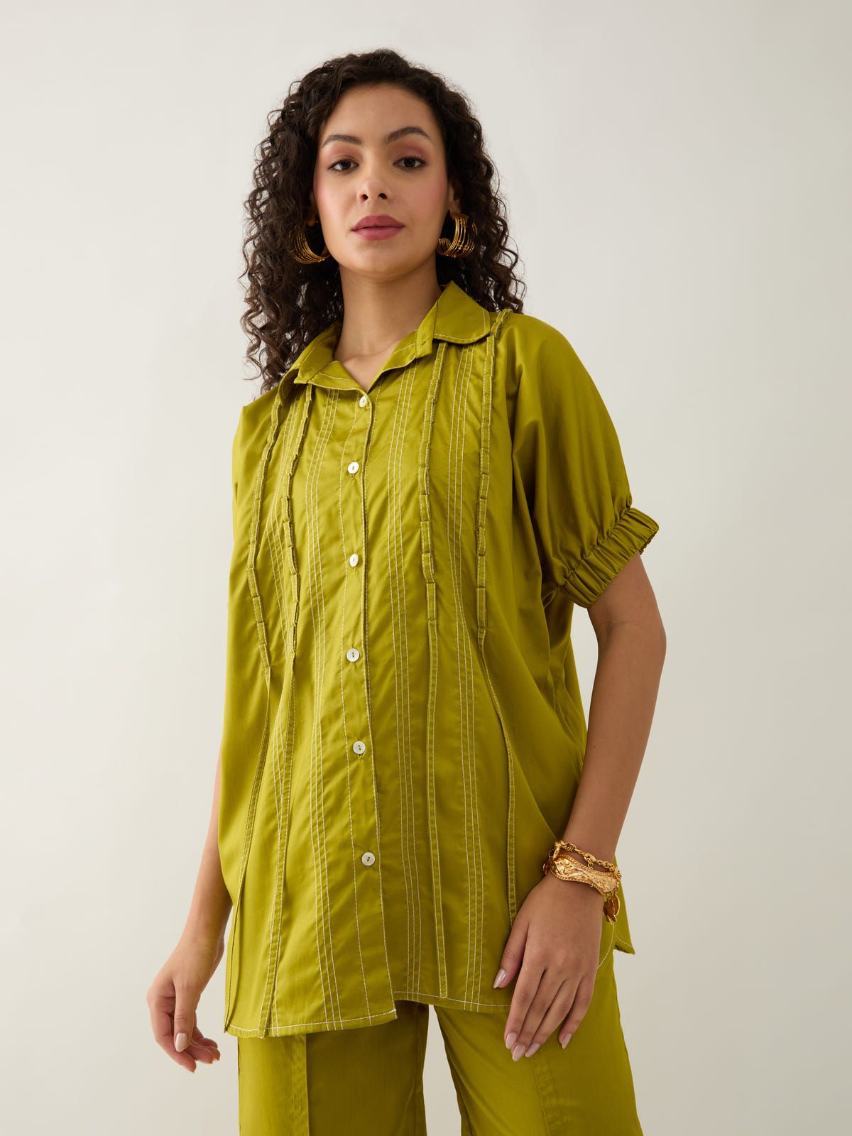 DEMURE SHIRT - LEAF - image 4