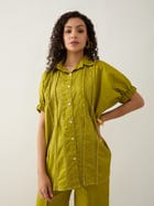 DEMURE SHIRT - LEAF view 5