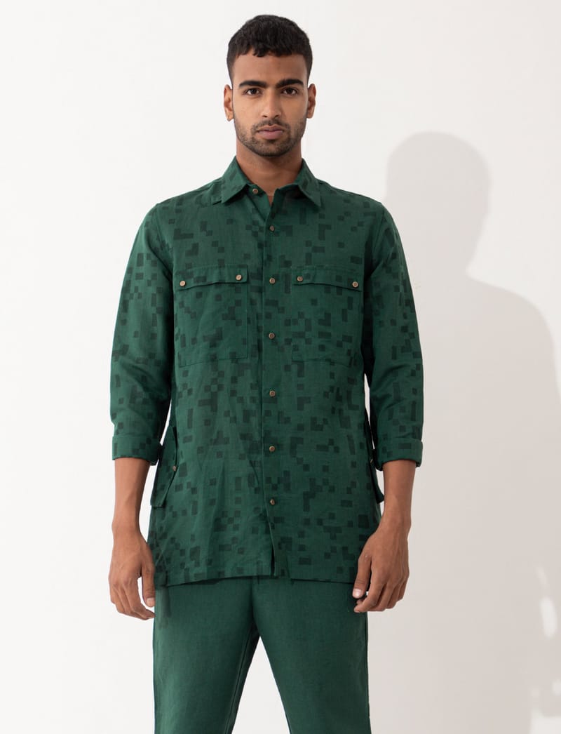 FEZZI CUBE SHIRT - GREEN