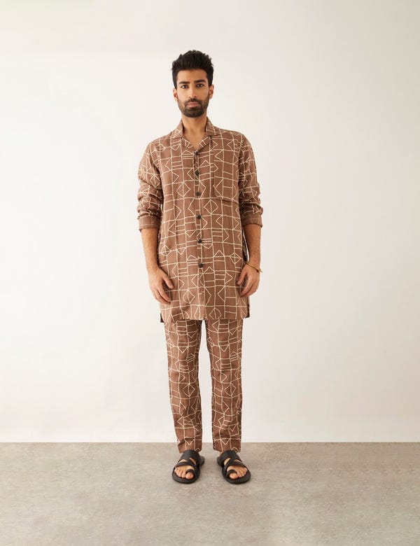 SON OF A NOBLE - SNOB — BAB FUZZ SHIRT - BROWN