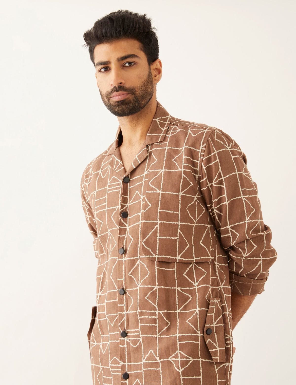 BAB FUZZ SHIRT - BROWN - image 4