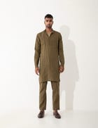 ASHER KURTA SET  - BROWN view 2