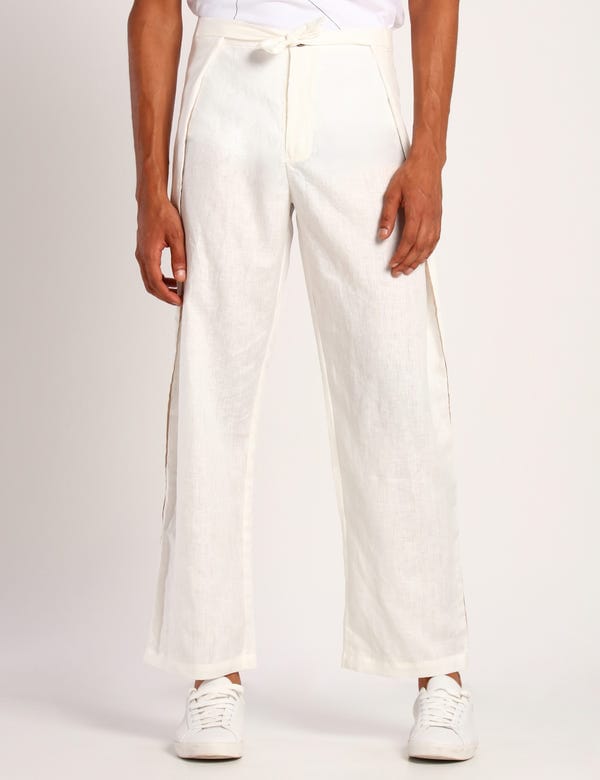 SON OF A NOBLE - SNOB — SENDAI TROUSER - WHITE