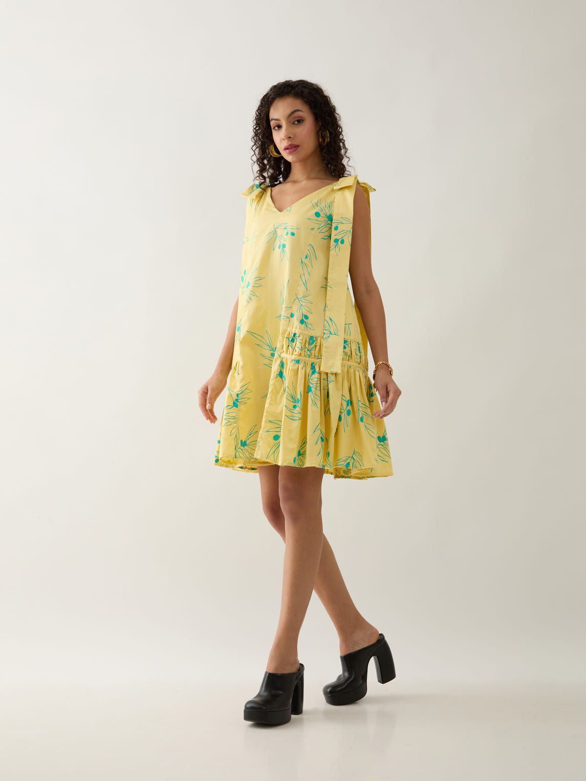 NUBRA DRESS - LEMON - image 2