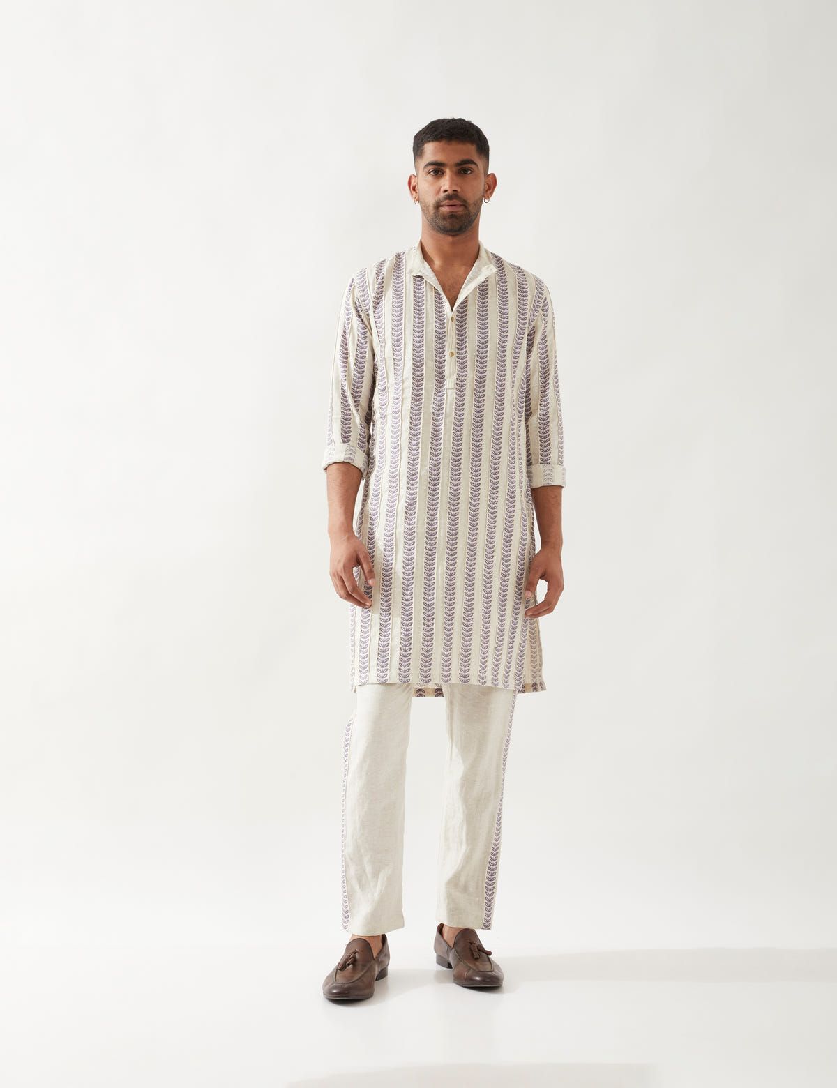 BLAKE CATKIN KURTA - IVORY - image 1