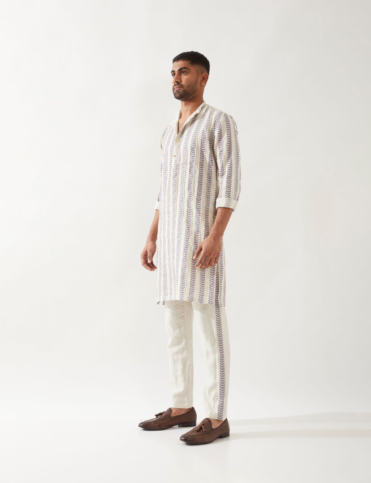 BLAKE CATKIN KURTA - IVORY - image 4