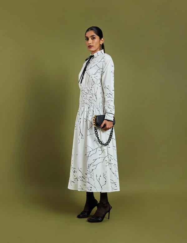 SON OF A NOBLE - SNOB — VARI DRESS - OFF WHITE