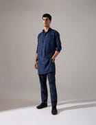 Cameron dots Bandi - Navy view 3