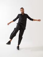FINN KURTA SET - BLACK view 6