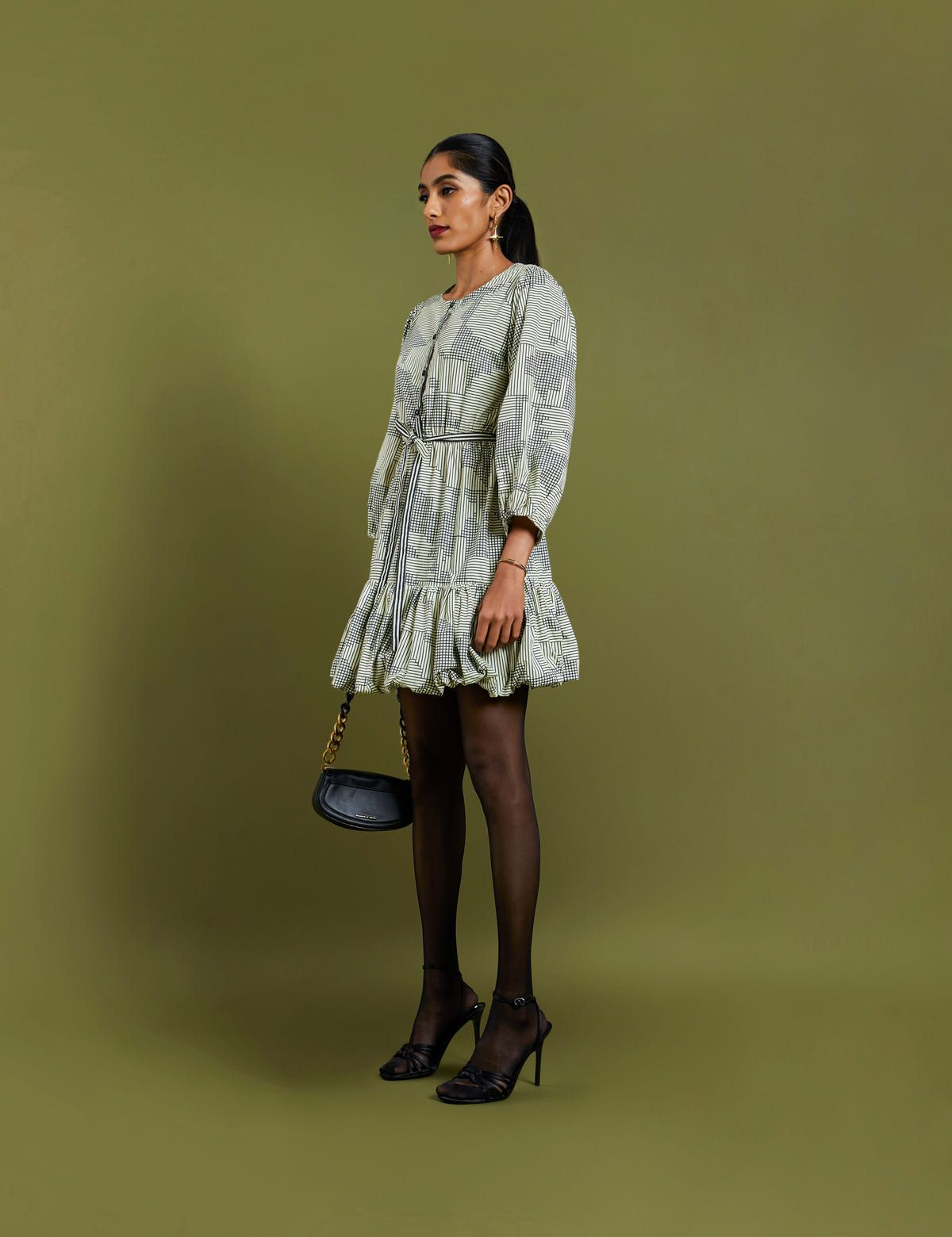 MONA DRESS - BROKEN LINES - image 2