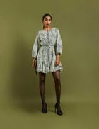 MONA DRESS - BROKEN LINES view 4