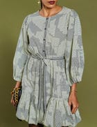 MONA DRESS - BROKEN LINES view 5