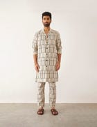 TUBA ARCHES KURTA SET - IVORY view 1