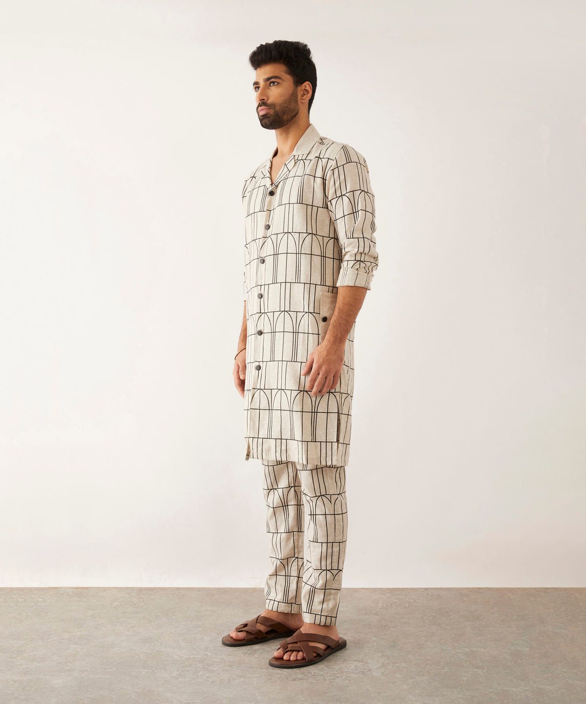 TUBA ARCHES KURTA SET - IVORY - image 2