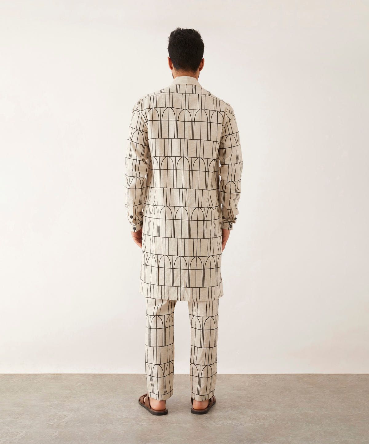 TUBA ARCHES KURTA SET - IVORY - image 3