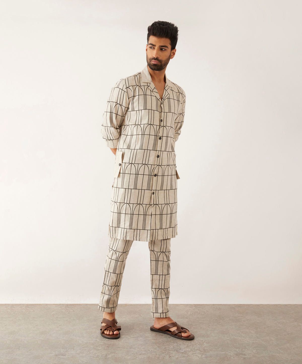 TUBA ARCHES KURTA SET - IVORY - image 5