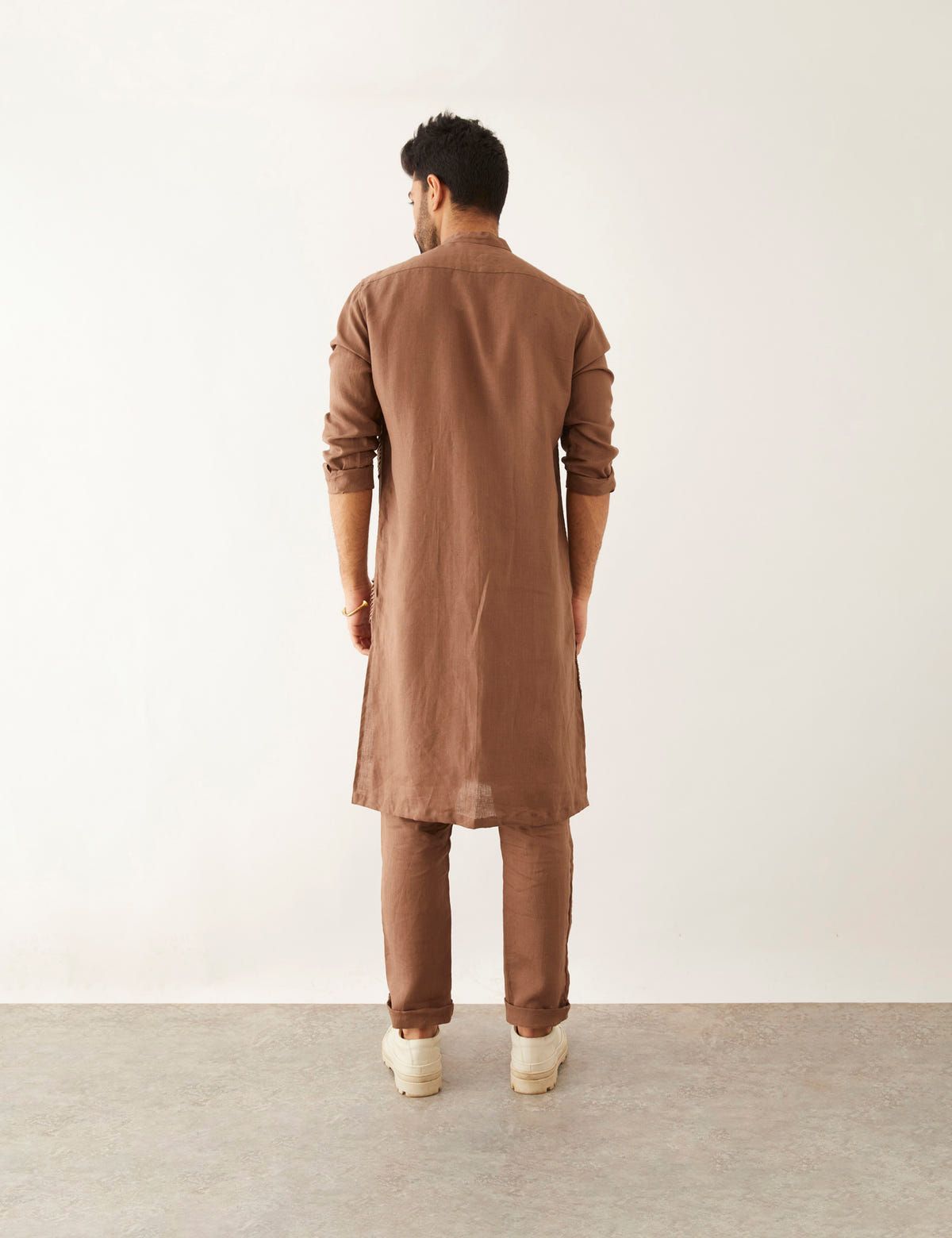 AAKI KURTA SET - BROWN - image 4