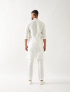 NATHAN ARGILE KURTA SET - WHITE view 4
