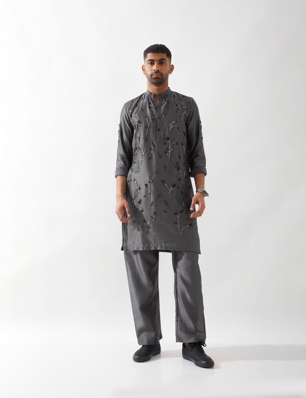 THEO KURTA SET - GREY - image 1