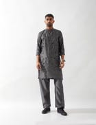 THEO KURTA SET - GREY view 1