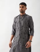 THEO KURTA SET - GREY view 2