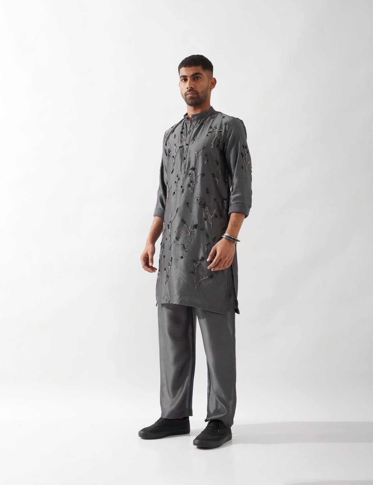 THEO KURTA SET - GREY - image 3