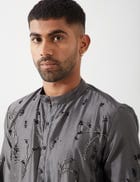 THEO KURTA SET - GREY view 6