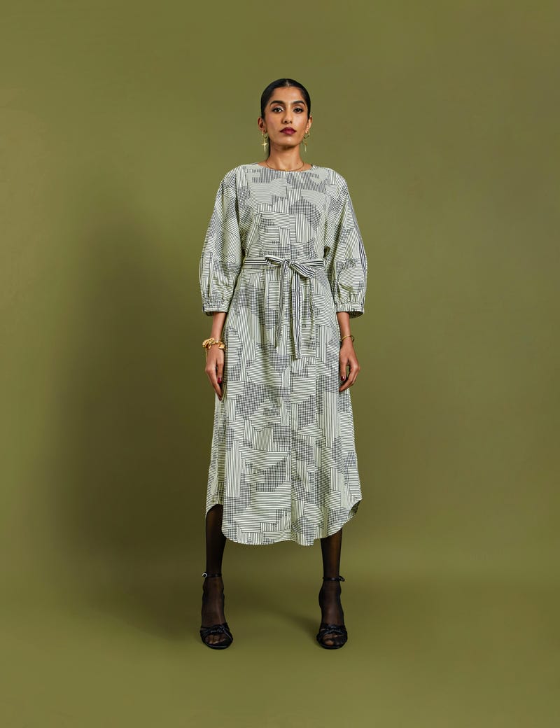 CASA DRESS - BROKEN LINES