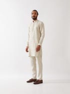 MATEO KURTA SET - IVORY view 3