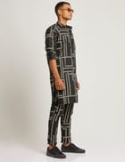 SHERWOOD KURTA MAZE - BLACK view 2