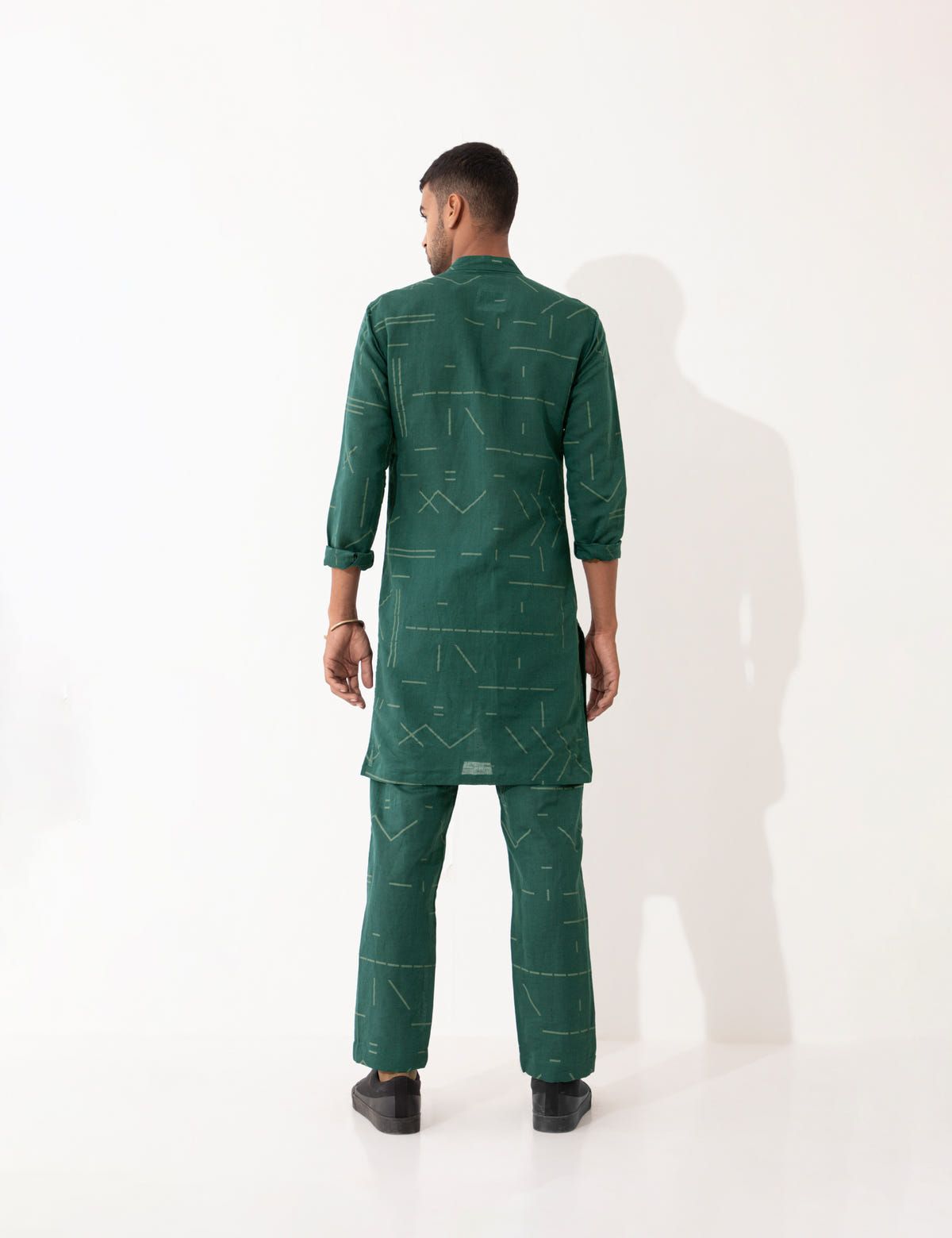 HAZEL CONTRA KURTA- GREEN - image 6