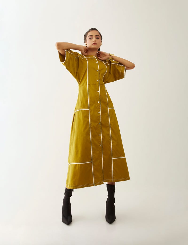 MAINE DRESS - GOLD