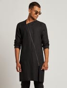 ADIL KURTA- BLACK view 1