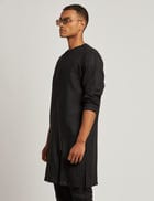 ADIL KURTA- BLACK view 3