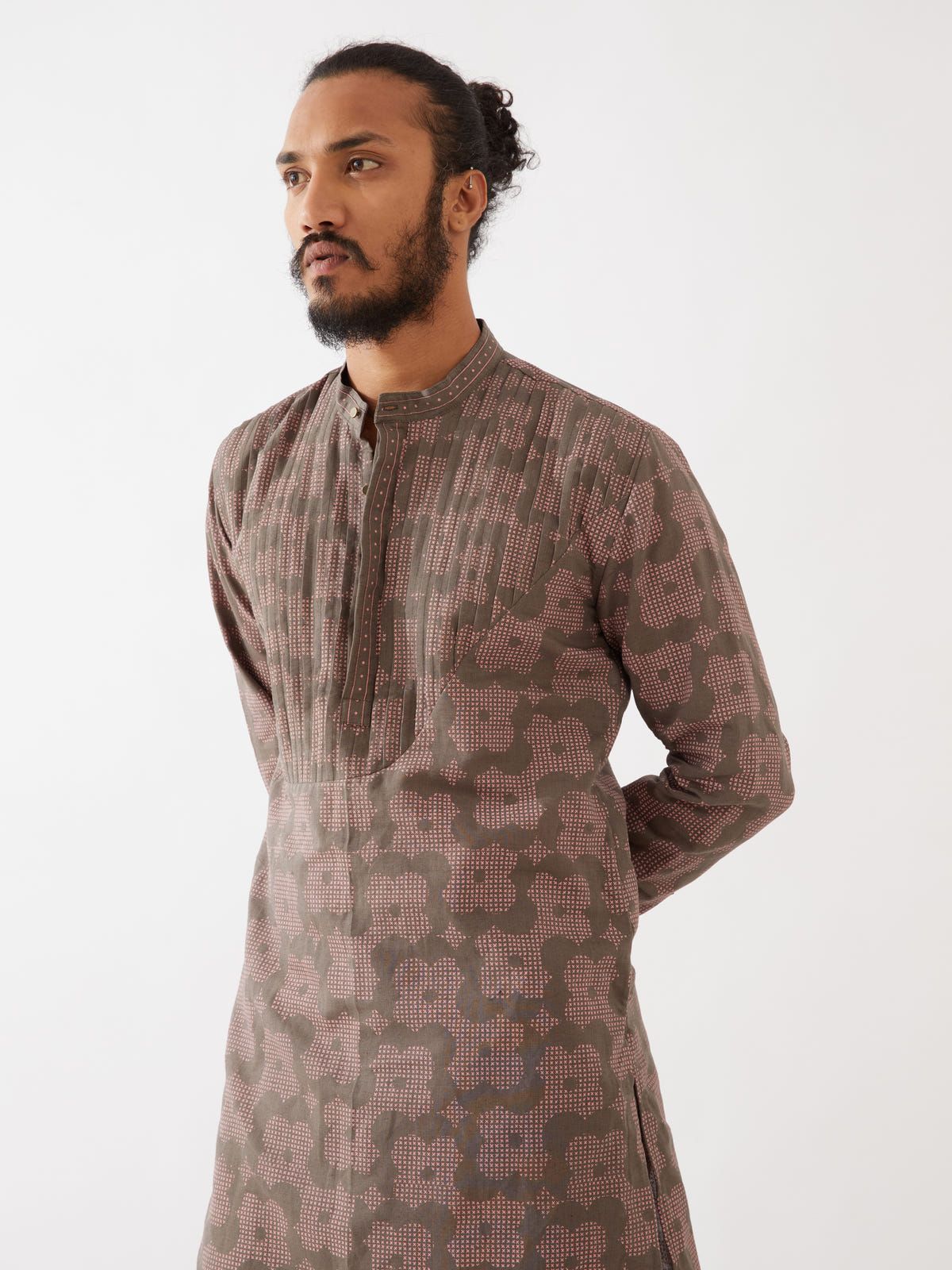 ACE FLORA KURTA SET - GREY - image 6