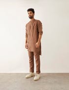 DRISS - KURTA - BROWN view 3